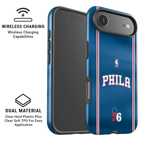 NBA Philadelphia 76ers Jersey iPhone 17 Air Magsafe Impact Case