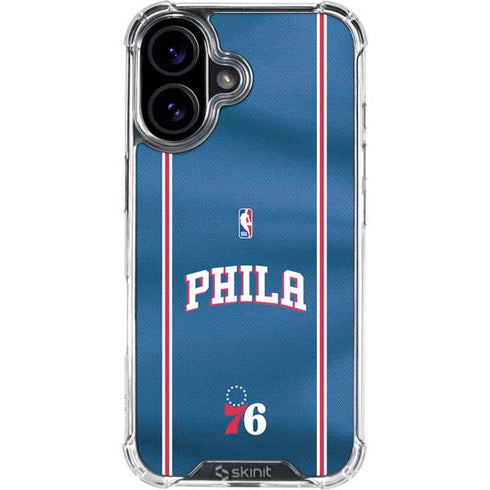 NBA Philadelphia 76ers Jersey iPhone 17 Clear Case