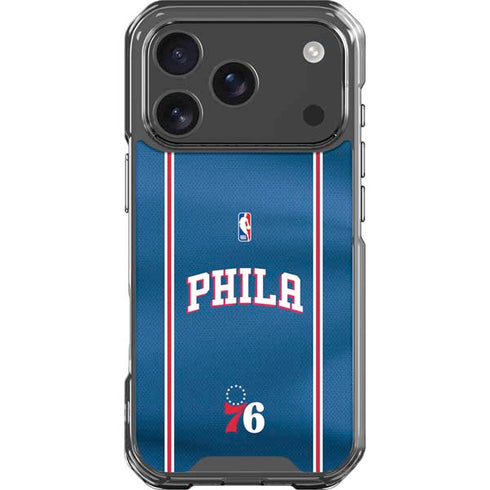 NBA Philadelphia 76ers Jersey iPhone 17 Pro Clear Case