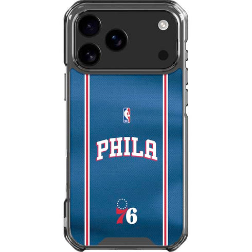 NBA Philadelphia 76ers Jersey iPhone 17 Pro Max Clear Case