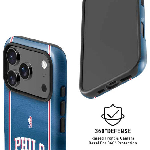 NBA Philadelphia 76ers Jersey iPhone 17 Pro Max Magsafe Impact Case
