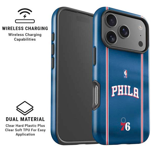 NBA Philadelphia 76ers Jersey iPhone 17 Pro Max Magsafe Impact Case