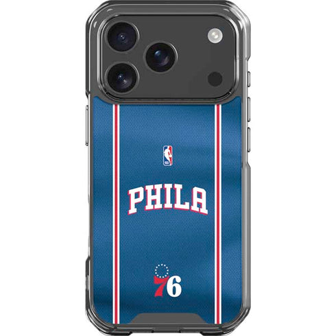 NBA Philadelphia 76ers Jersey iPhone 18 Pro Clear Case