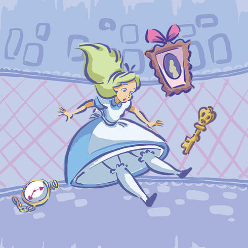 Disney Alice in Wonderland Falling down the Rabbit Hole Galaxy Z Flip6 Skin