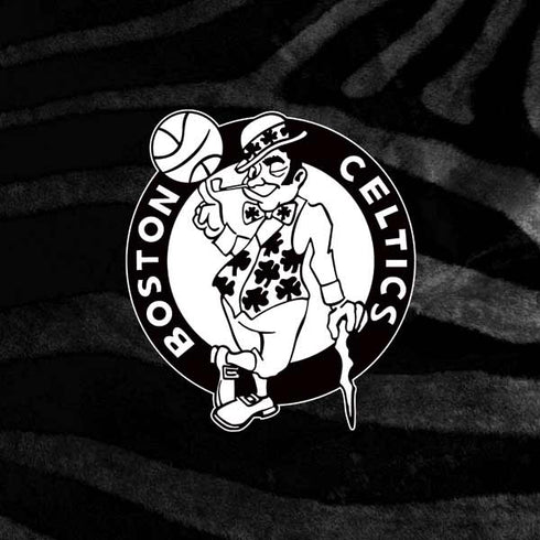 NBA Boston Celtics Black Animal Print Moto E5 Plus Skin
