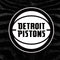 NBA Detroit Pistons Black Animal Print Amazon Echo Buds Skin