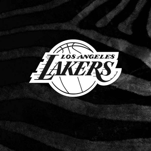 NBA Los Angeles Lakers Black Animal Print Amazon Echo Buds Skin