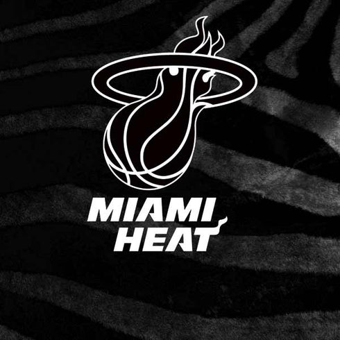NBA Miami Heat Black Animal Print Amazon Echo Buds Skin