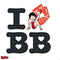 Betty Boop I Love BB Xbox One Skins