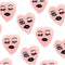 Bouffants and Broken Hearts Winking Hearts Amazon Echo Buds Skin
