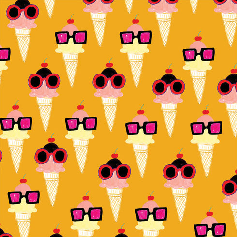 Bouffants and Broken Hearts Ice Cream with Shades Galaxy A50 Clear Case