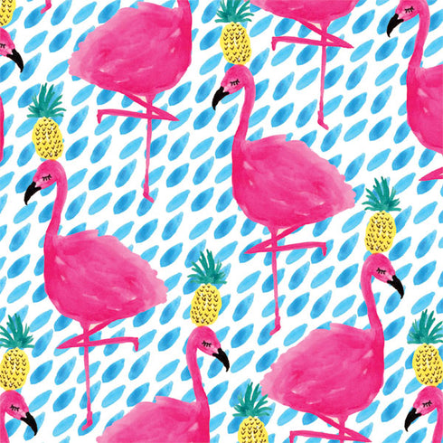 Bouffants and Broken Hearts Party Flamingos K95 RGB PLATINUM Mechanical Gaming Keyboard Skin