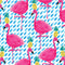 Bouffants and Broken Hearts Party Flamingos Motorola RAZR Skin