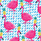 Bouffants and Broken Hearts Party Flamingos Wii Remote Controller Skin