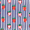 Bouffants and Broken Hearts Strawberries and Stripes Apple Pencil (1st Gen, 2017) Skin