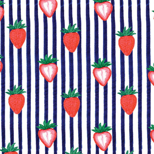 Bouffants and Broken Hearts Strawberries and Stripes Xbox 360 Slim (2010) Skin