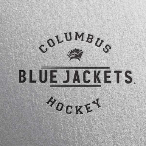 NHL Columbus Blue Jackets Black Text Galaxy A50 Clear Case