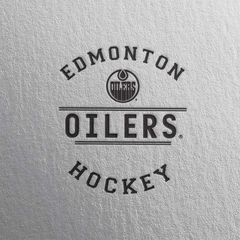 NHL Edmonton Oilers Black Text Galaxy Buds Plus Skin