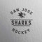 NHL San Jose Sharks Black Text Google Stadia Controller Skin