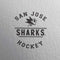 NHL San Jose Sharks Black Text PlayStation VR2 Skin