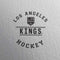 NHL Los Angeles Kings Black Text Galaxy Book 12in Skin