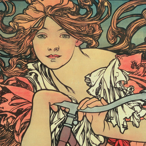 Alphonse Mucha Cycles Perfecta Wii (Includes 1 Controller) Skin