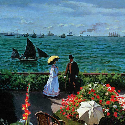 Monet - The Terrace at Sainte-Adresse by Monet Bose Noise Cancelling Headphones 700 Skin