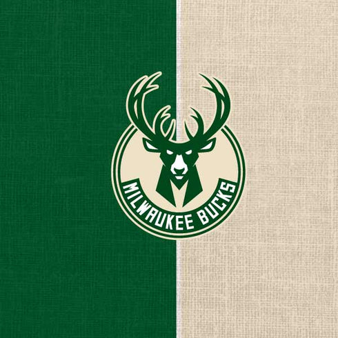 NBA Milwaukee Bucks Split Canvas Galaxy Z Flip Skin