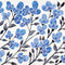 Blue Cherry Blossoms by Cat Coq iPhone 14 Folio Case