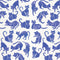 Blue Cats by Cat Coq iPhone 7 Folio Case