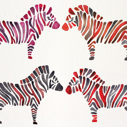 Rainbow Zebras by Cat Coq iPhone 14 Folio Case