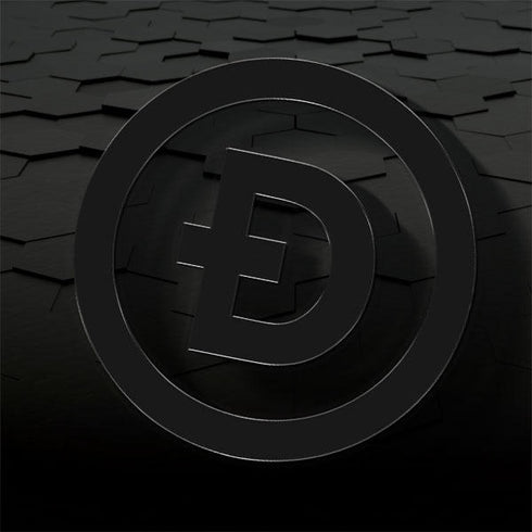 Doge Coin Textured Logo iPhone 14 Plus Folio Case