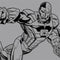 DC Comics Cyborg Comic Pop Galaxy A50 Clear Case