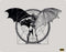 DC Comics Batman Skeleton diagram Art Galaxy Book 12in Skin
