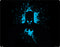 DC Comics Batman Blue Splash character shape Surface Pro 7 Skin
