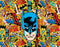 DC Comics Batman Mask Vintage Pattern Galaxy Z Flip6 Clear Case