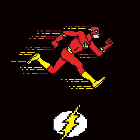 DC Comics The Flash Pixelated Running Pose MacBook Cases
