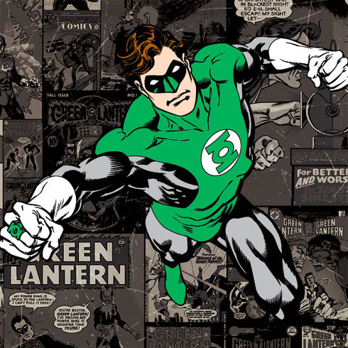 DC Comics Green Lantern Vintage Action Pose Pattern Wii (Includes 1 Controller) Skin