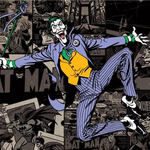 DC Comics The Joker Vintage Action pose pattern Nintendo Switch Lite Skin