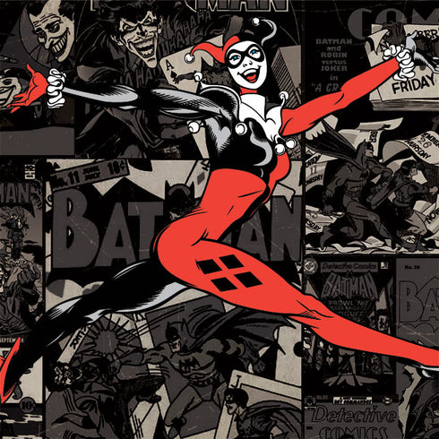 DC Comics Harley Quinn Vintage Action pose pattern Amazon Echo Buds Skin