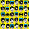 DC Comics Batman Vintage Character Pattern - Joker and Robin Wii (Includes 1 Controller) Skin