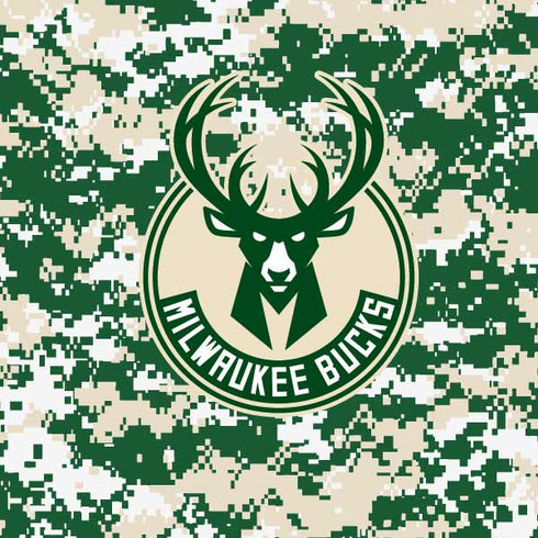 NBA Milwaukee Bucks Camo Digi iPhone 15 Skin