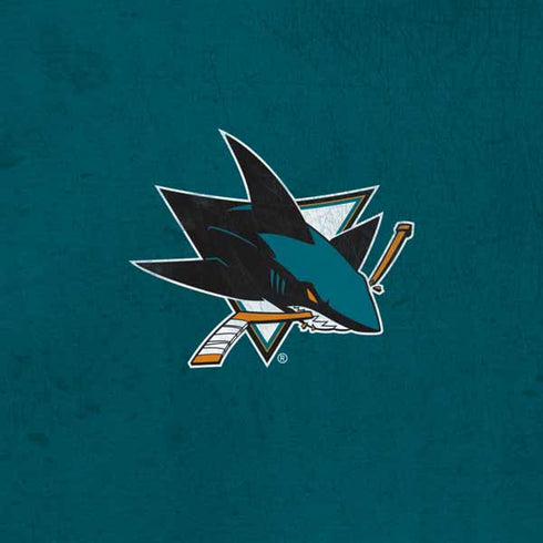 NHL San Jose Sharks Distressed Steam Deck Handheld Gaming Computer OLED Skin