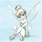 Disney Tinker Bell Sketch Art iPhone 15 Pro Max Clear Case