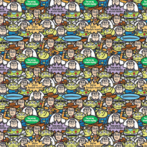 Disney Toy Story Characters Collage Pattern Xbox One Console Skin
