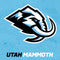 NHL Utah Mammoth Distressed Blue Galaxy Z Fold4 5G Clear Case