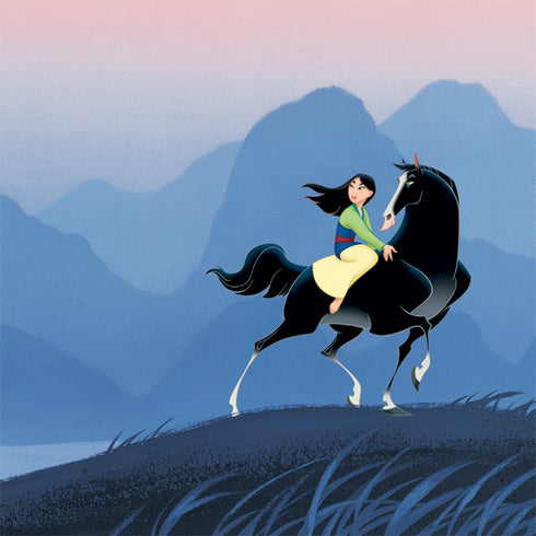 Disney Mulan Riding Khan iPhone 14 Plus Folio Case