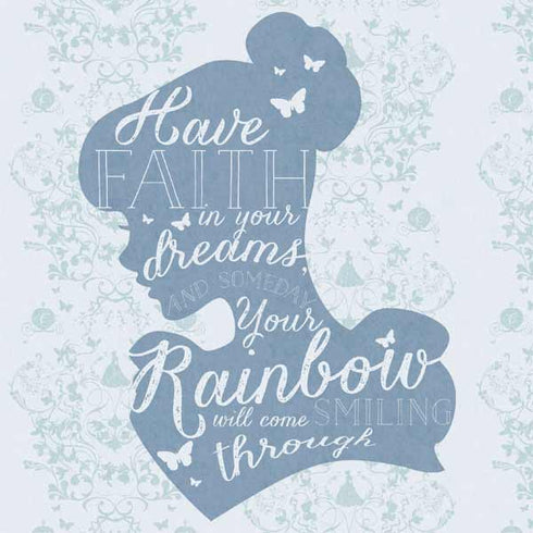 Disney Cinderella Faith In Your Dreams Silhouette Playstation 3 & PS3 Slim Skin