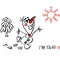 Disney Frozen I Am Olaf Art Wii Remote Controller Skin
