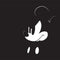 Disney Mickey Mouse Black and White iPhone 15 Pro Max Clear Case